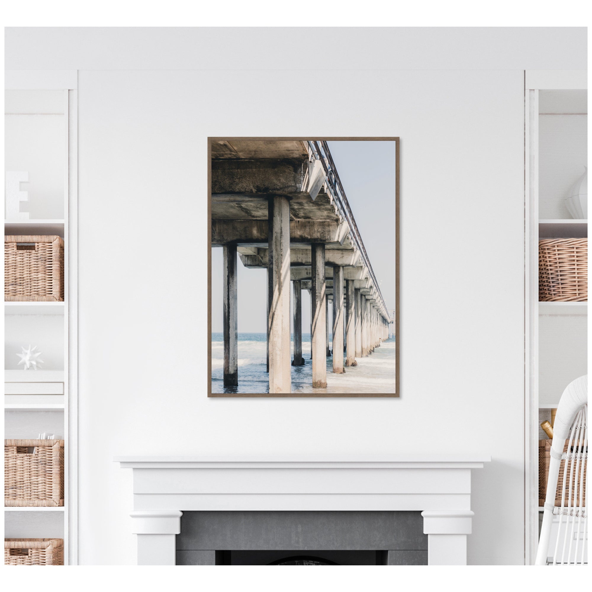 Framed Canvas 28 x 38 Sylvie Walnut 5