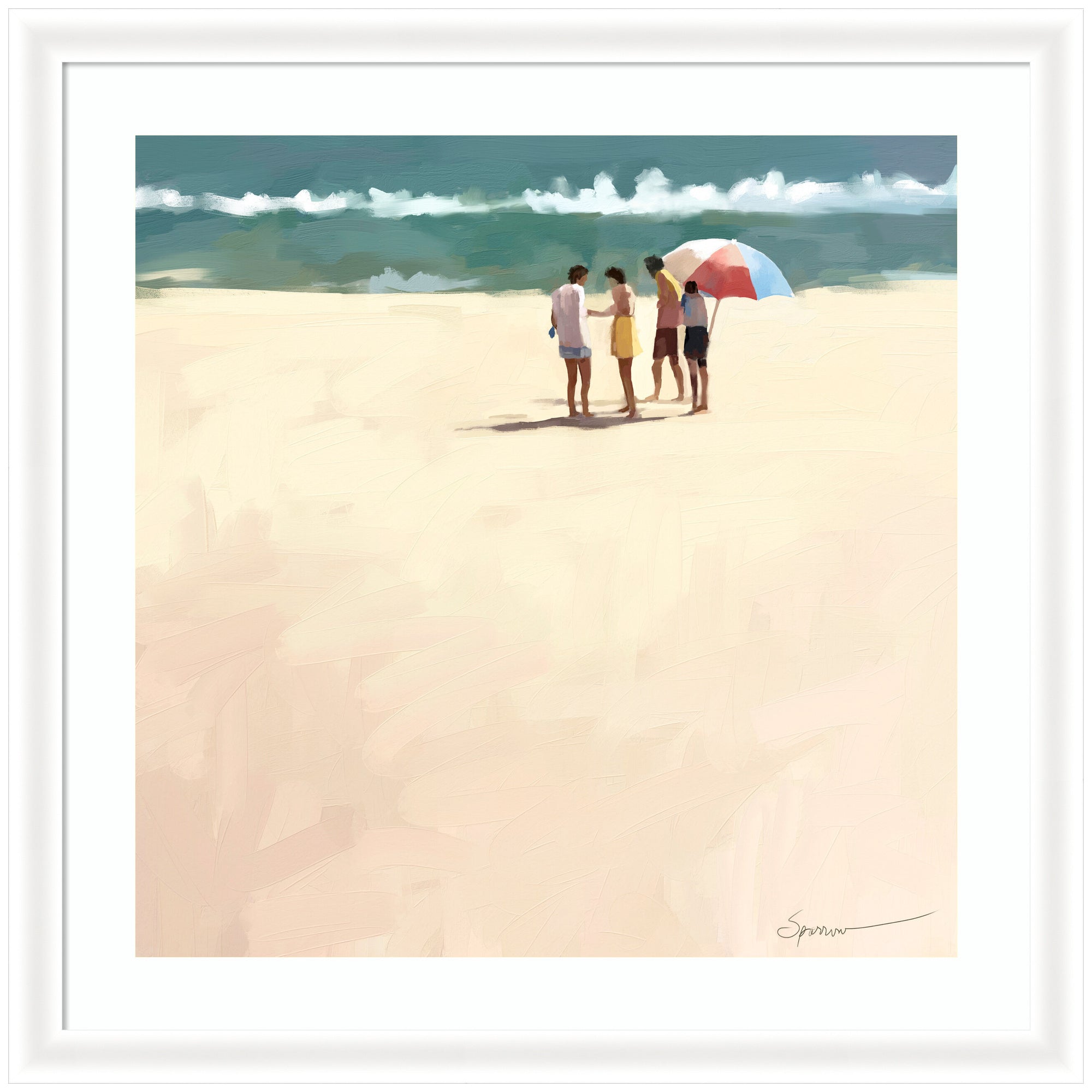 Framed Art Oliver White Narrow 35x35 1