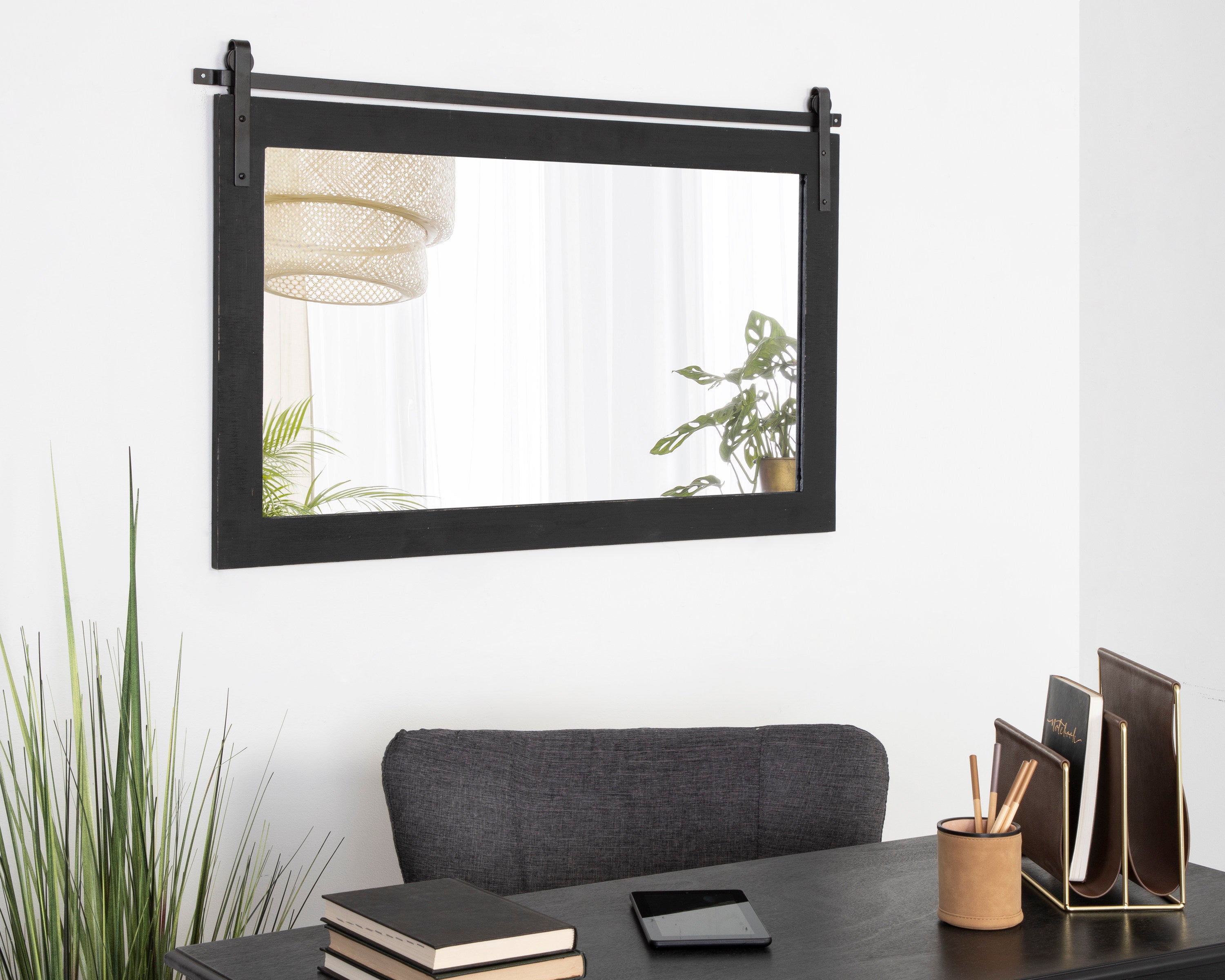 Rectangle Mirror Black 40x26 6