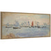 Framed Canvas 40x18 Sylvie Dark Gold 1