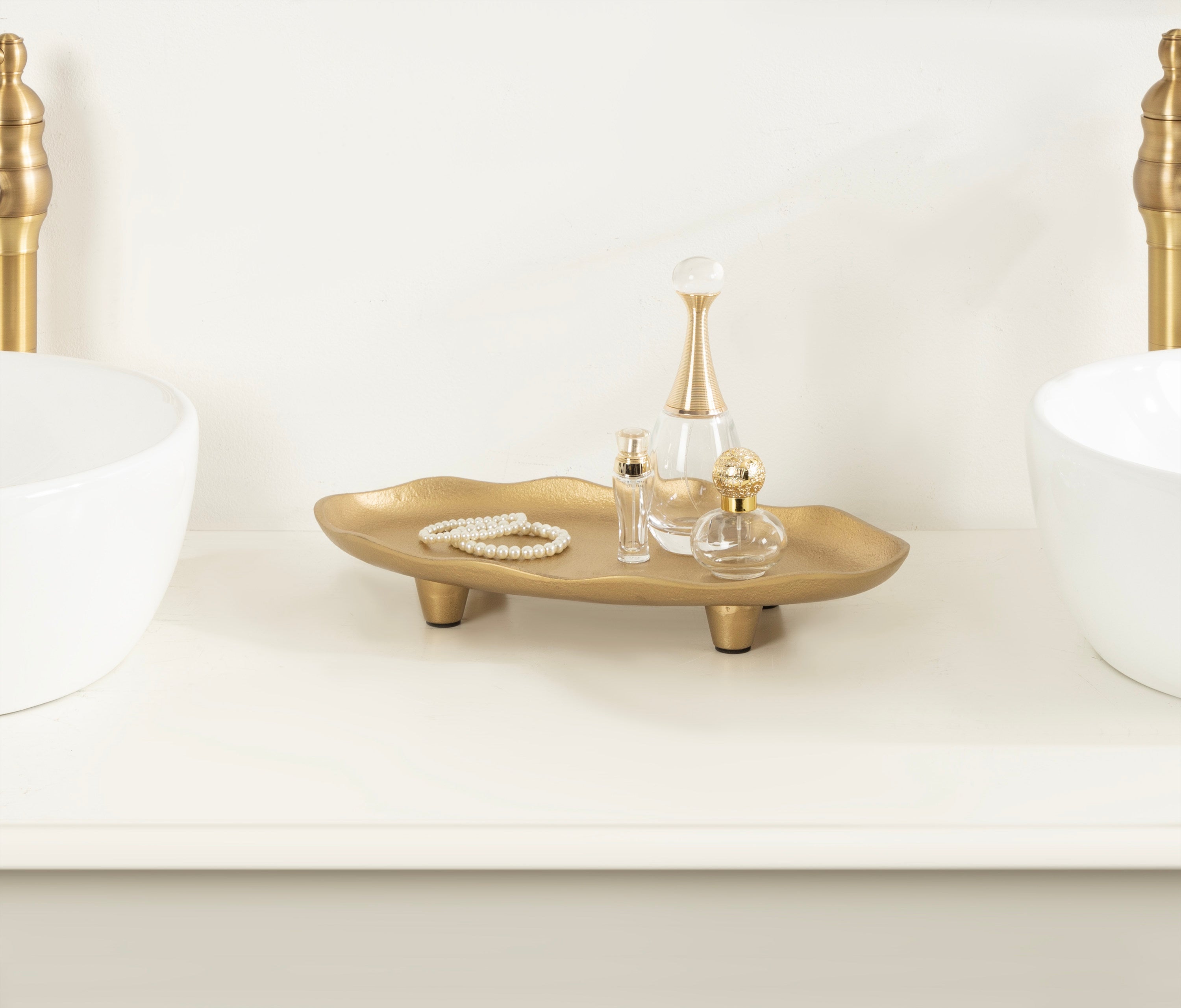 Serving Tray 14x8 Gold 7