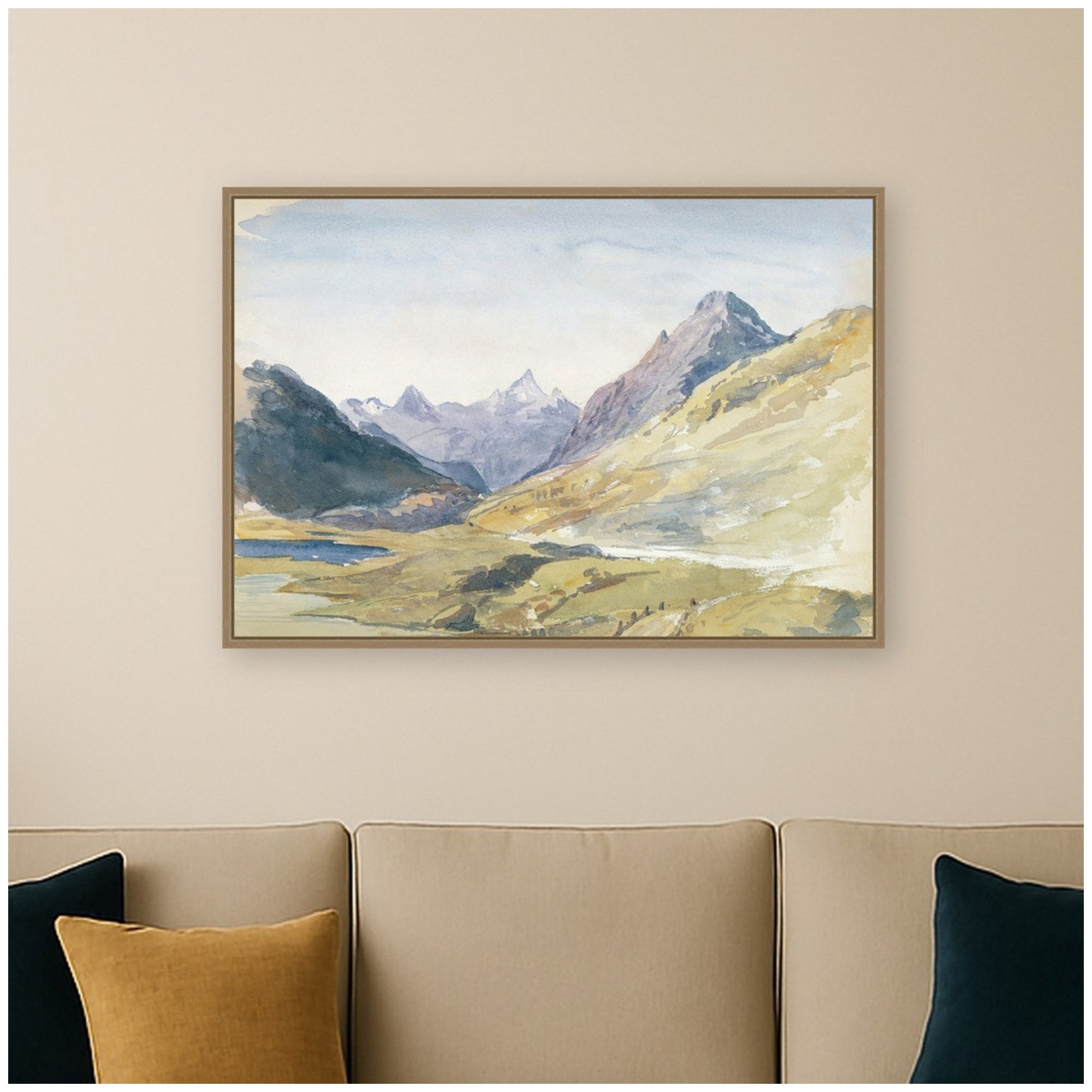 Framed Canvas 33x23 Sylvie Dark Gold 5