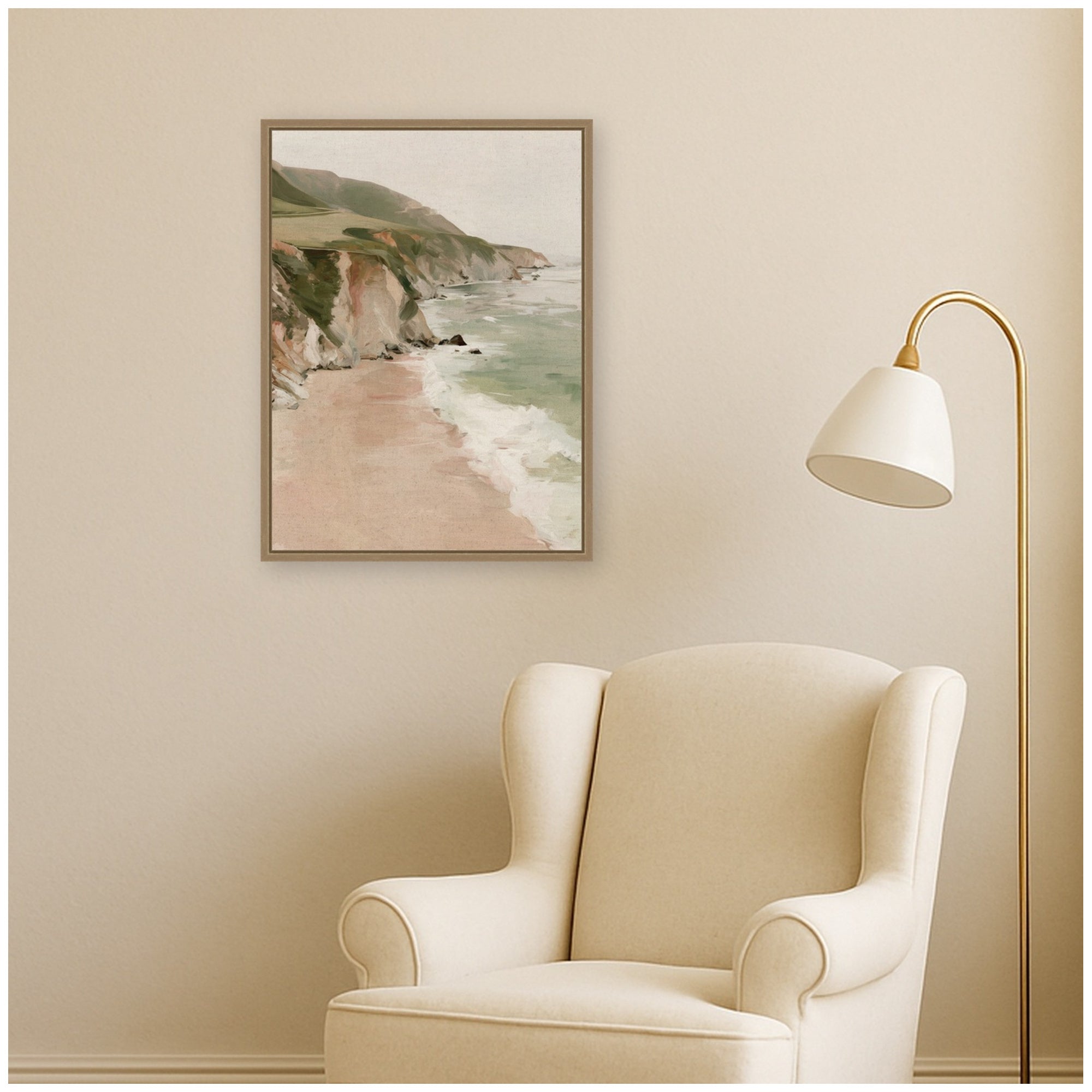 Framed Canvas Sylvie Dark Gold 18x24 6