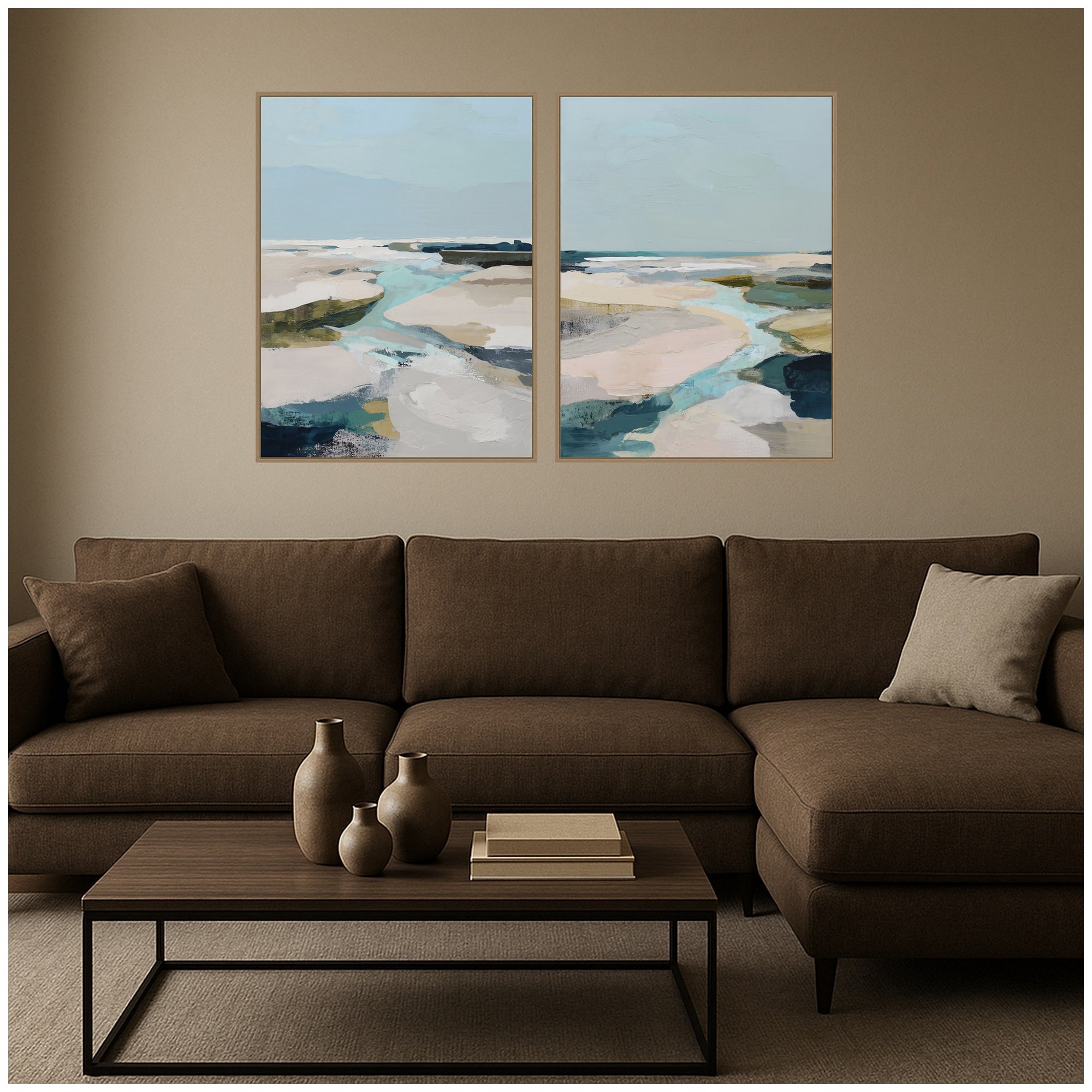 Art Set 2 Piece Set 31x41 Sylvie Dark Gold 5