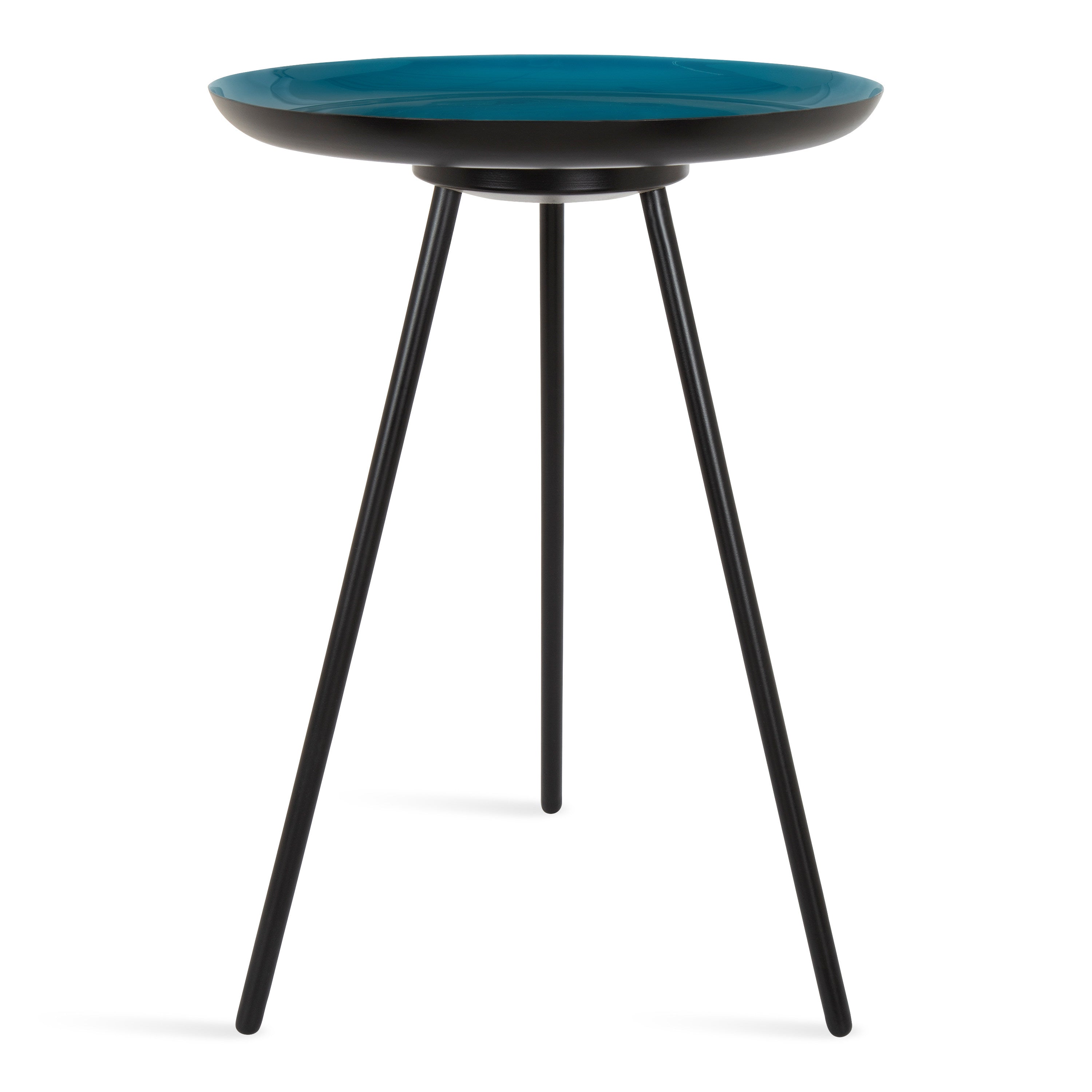 Side Table 15x15x22.5 Teal Black 1