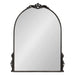 Arch Mirror Black 21x26 5