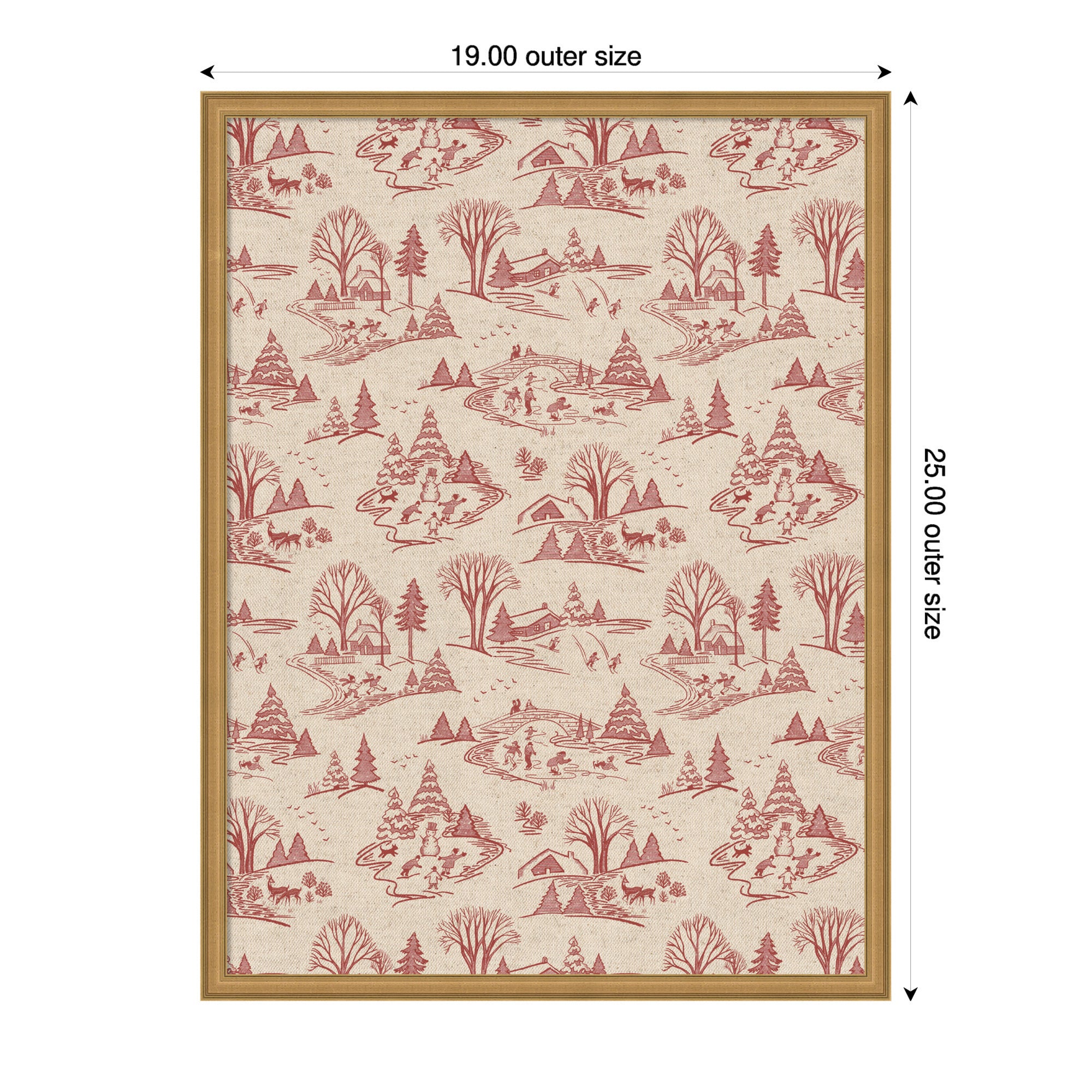 Pinboard Edith Gold 19x25 2