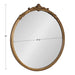 Round Mirror Gold 30" Diameter 5