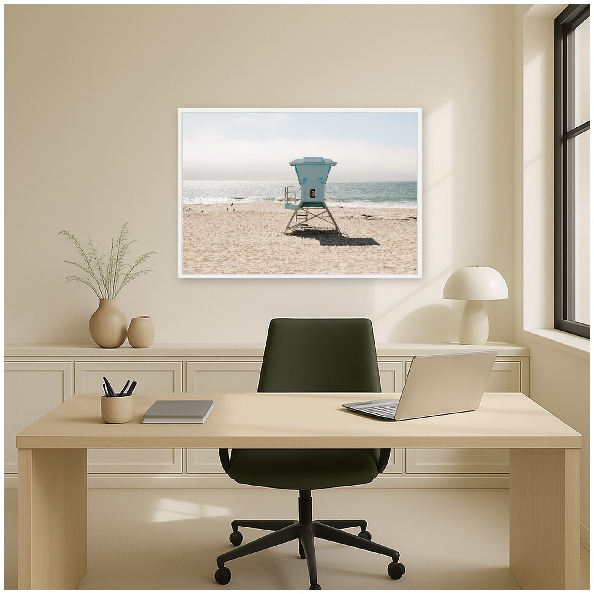 Framed Canvas 33x23 Sylvie White 7