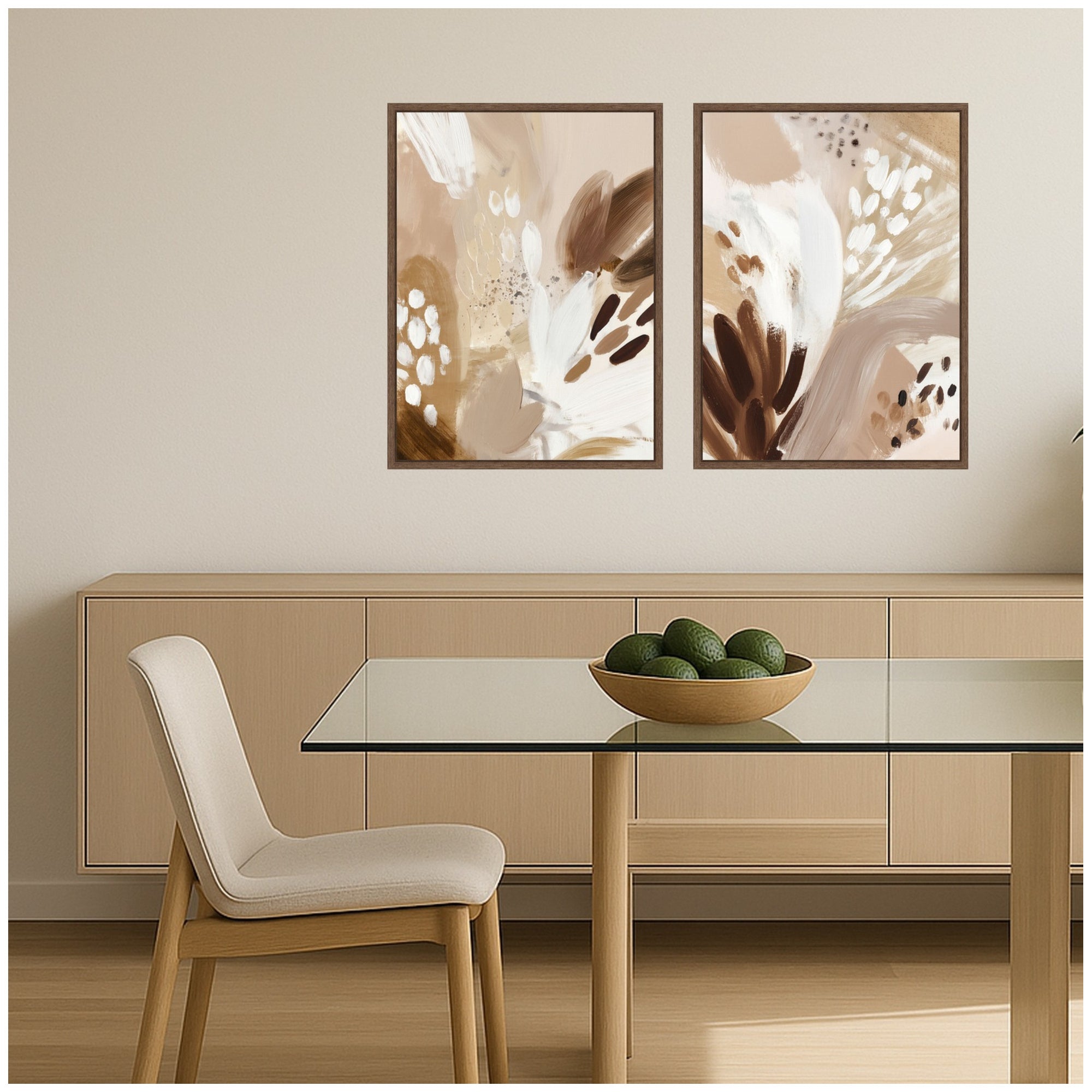 Art Set 2 Piece Set 18x24 Sylvie Walnut 7