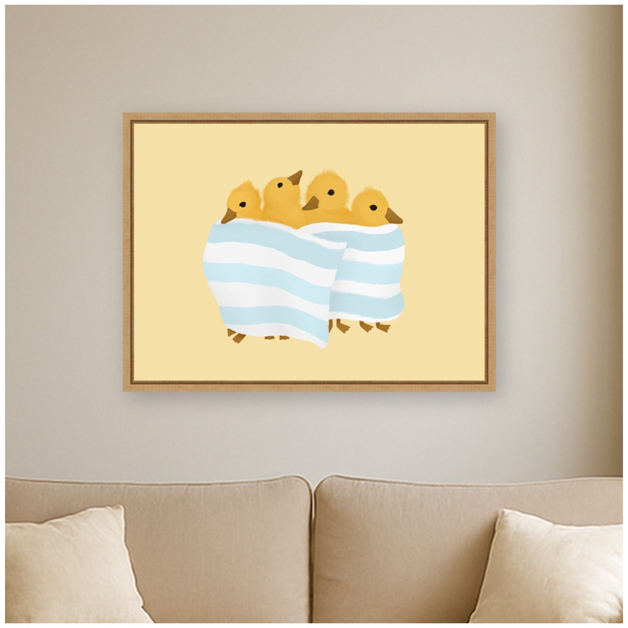 Framed Canvas 24x18 Sylvie Natural 6