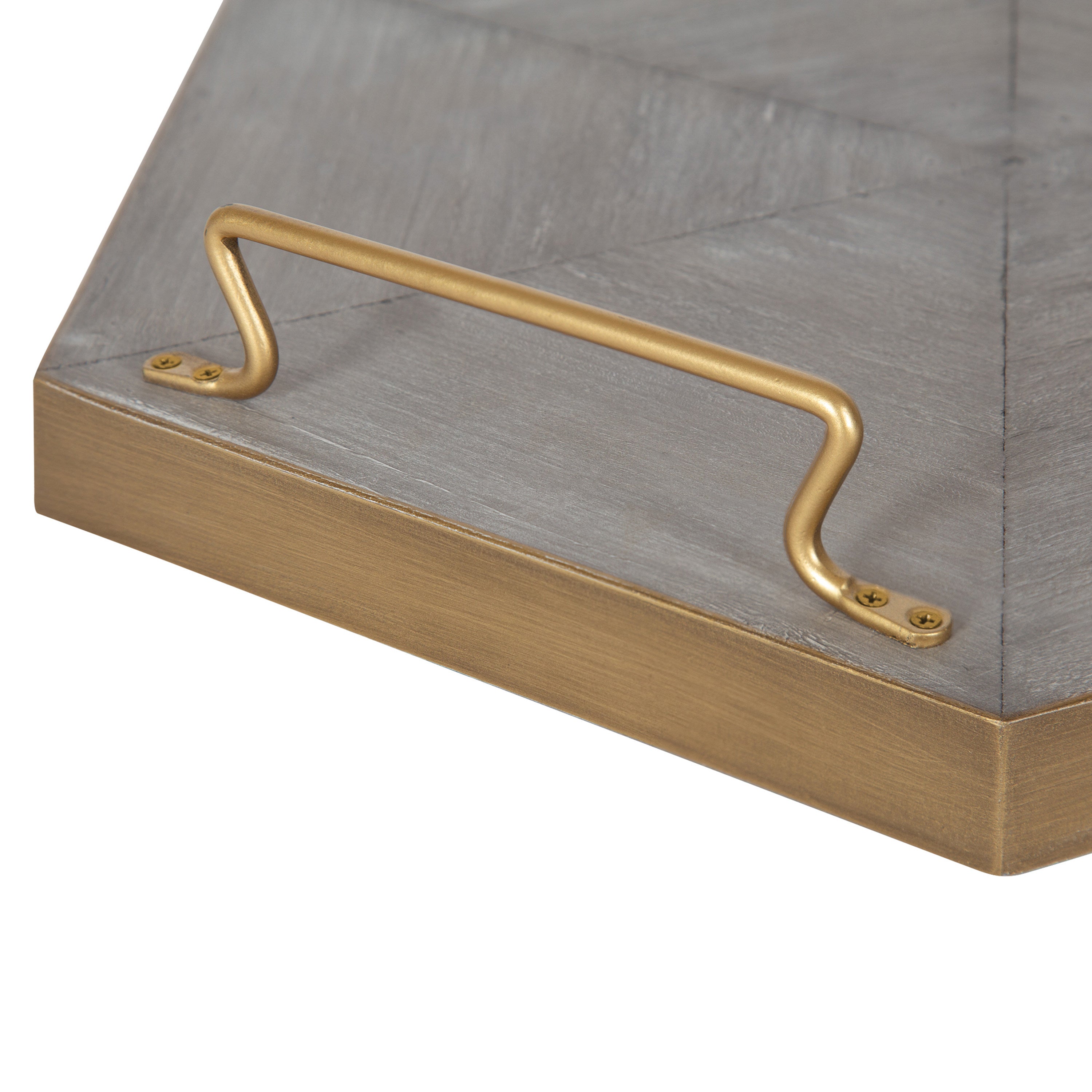 Single Tray Gold Gray 16" Diameter 3