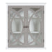 Cabinet 24x8x28 White Gray 3