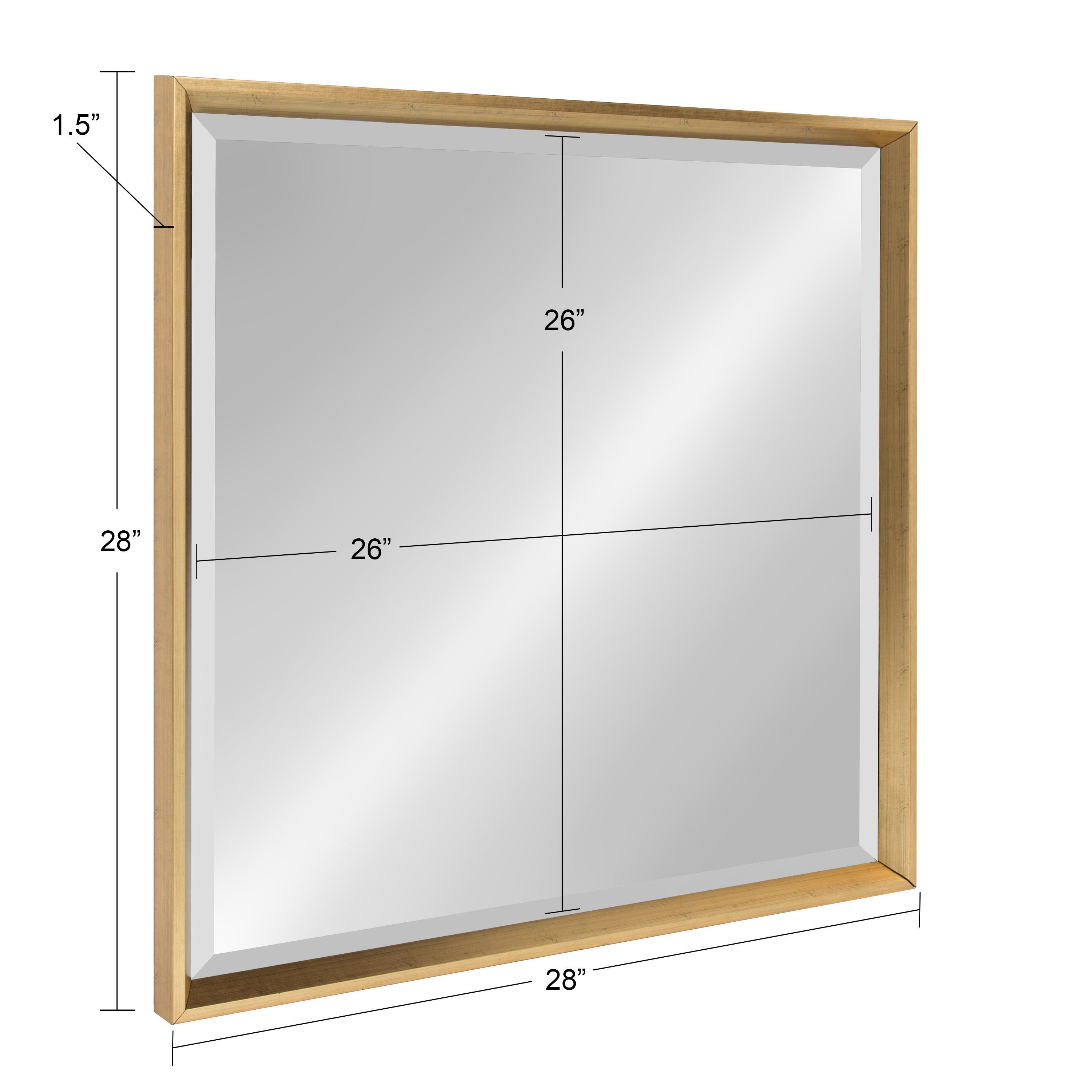 Decorative Wall Mirror Gold 28x28 5