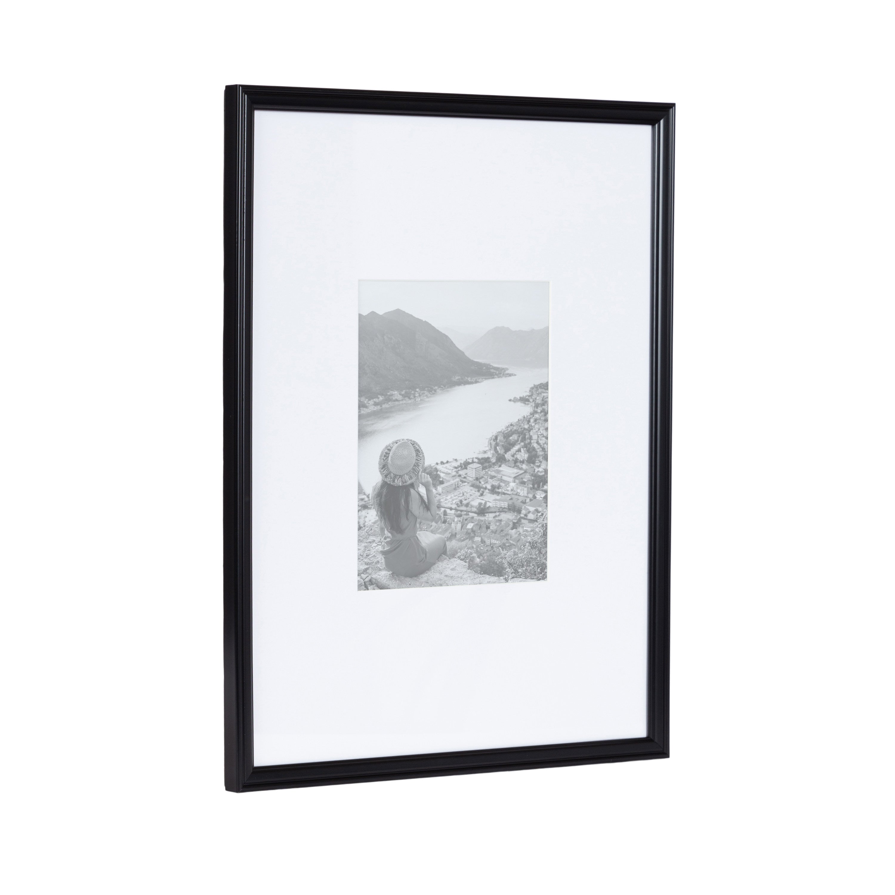 Wall Frame Black 16x20 matted to 8x10 5