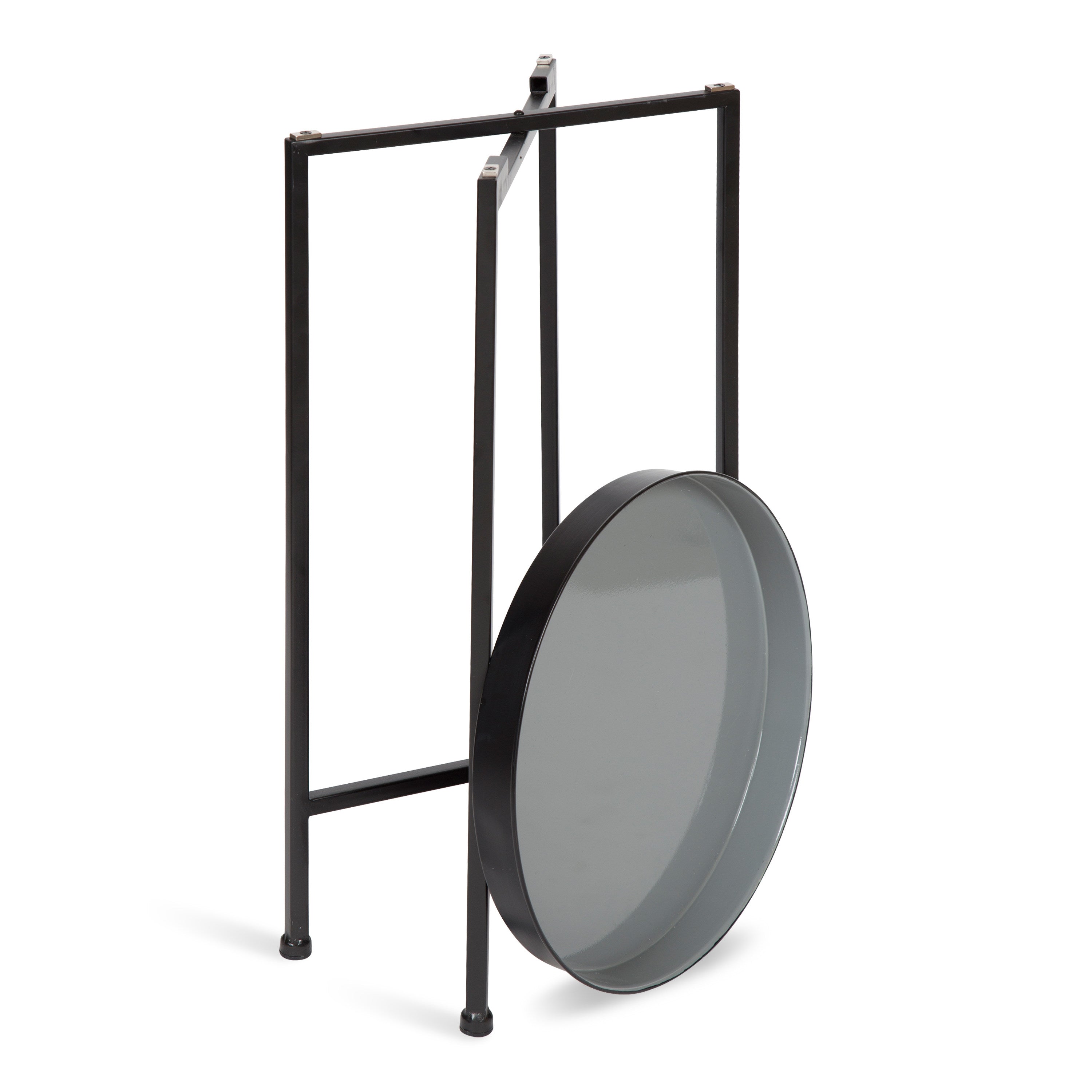 Tea Table Black Gray 14x14x26 4