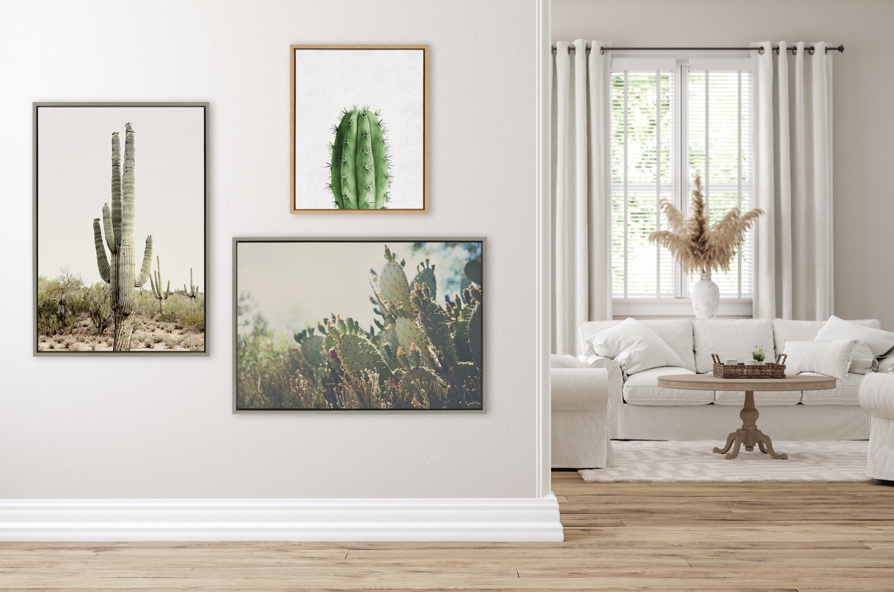 Framed Canvas Sylvie Graywash 23x33 6