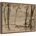 Framed Canvas 24x18 Sylvie Walnut 1