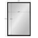 Decorative Wall Mirror Black 25.5x37.5 5