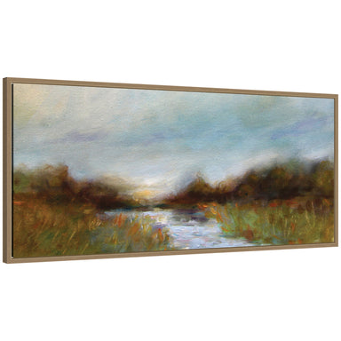 Framed Canvas 40x18 Sylvie Dark Gold 1