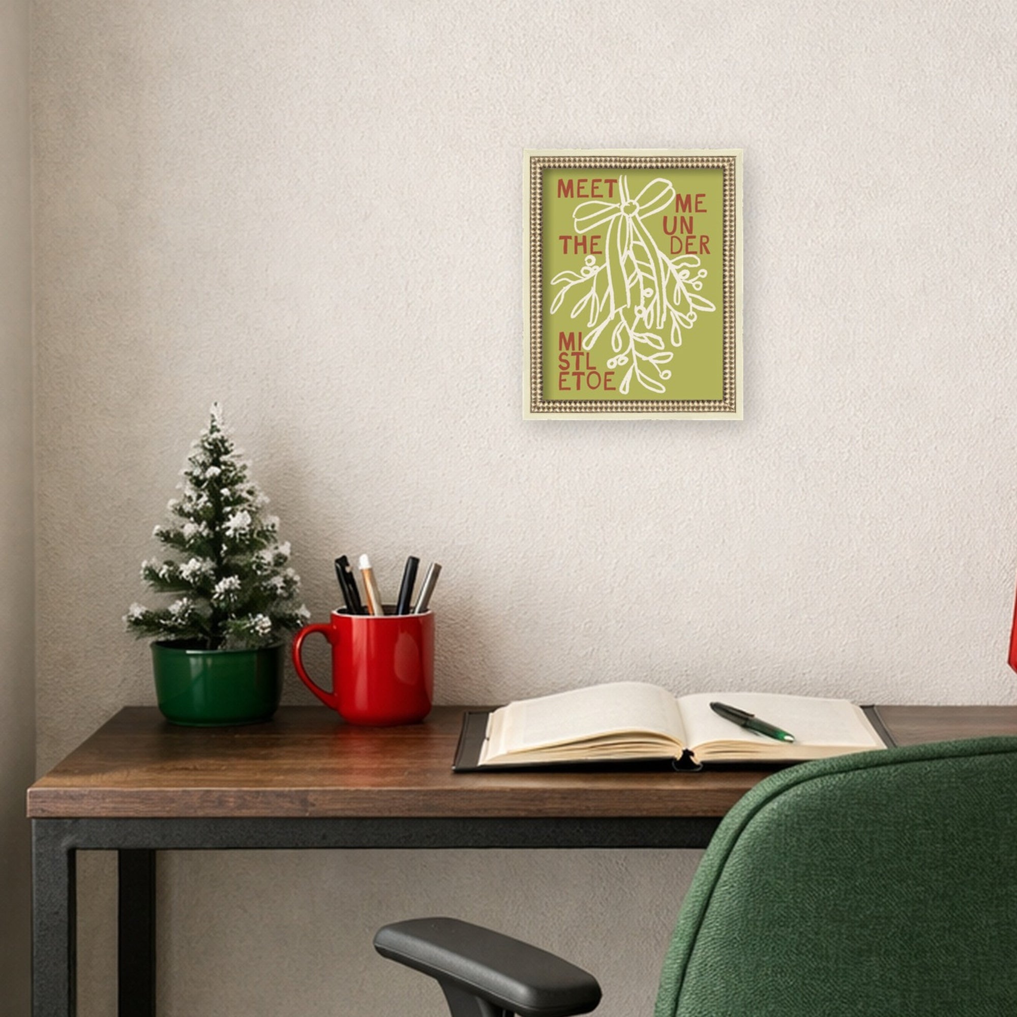Mounted Canvas Castellan Distressed White 13x16 5