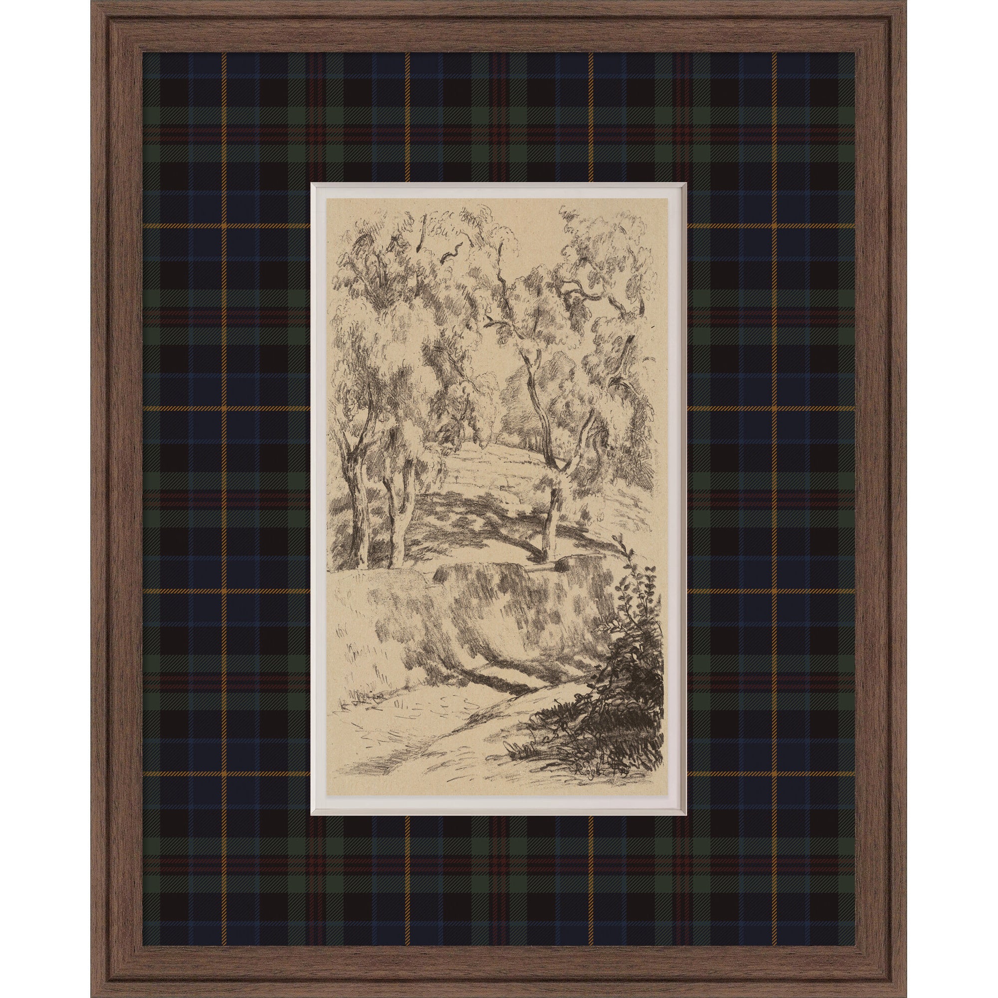 Framed Art Florence Medium Brown 18x22 1