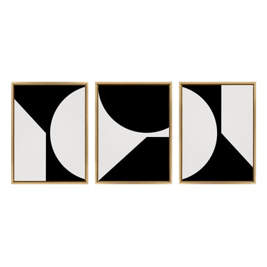 Art Set 3 Piece Set 18x24 Sylvie Bright Gold 2