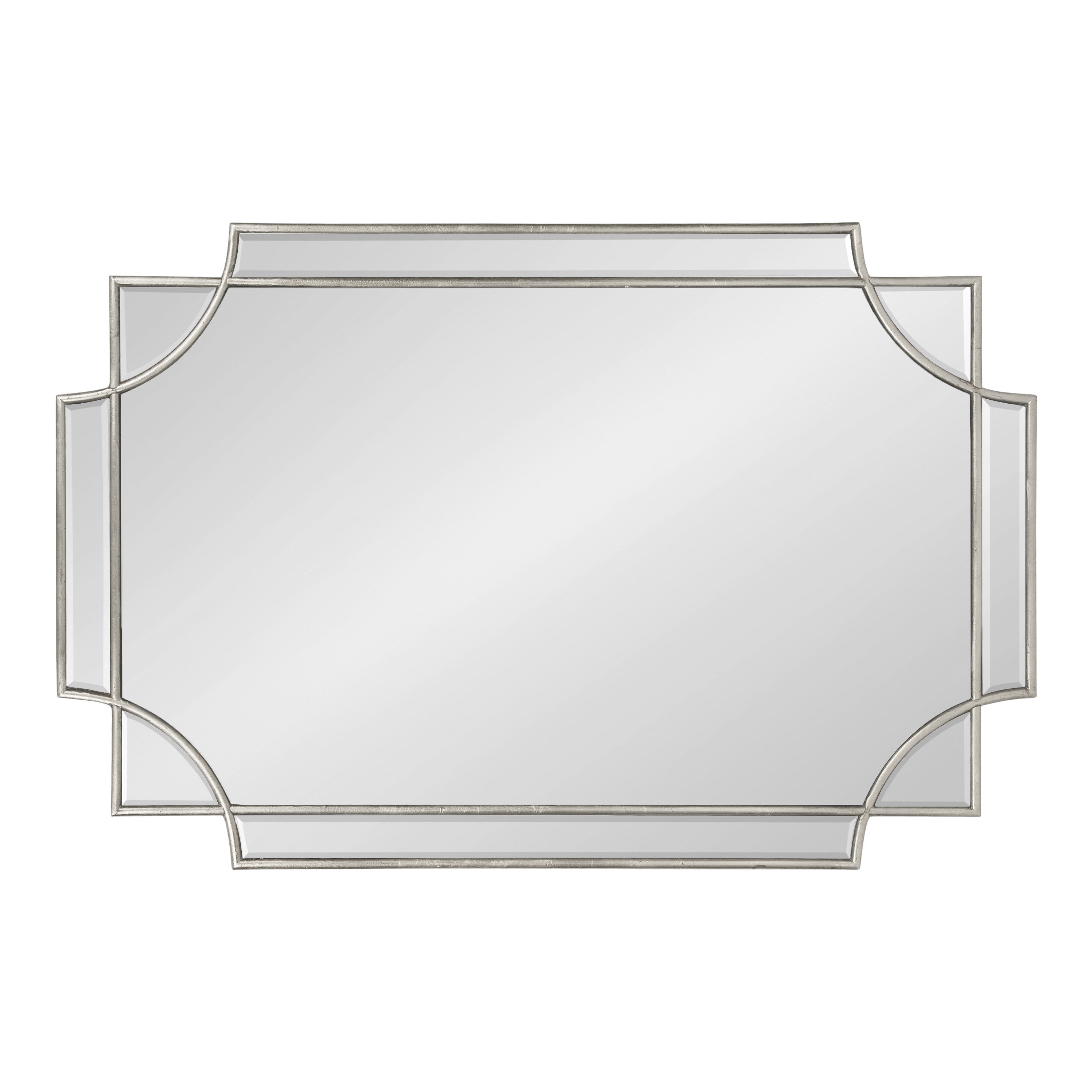 Scallop Mirror 24x36 Silver 6