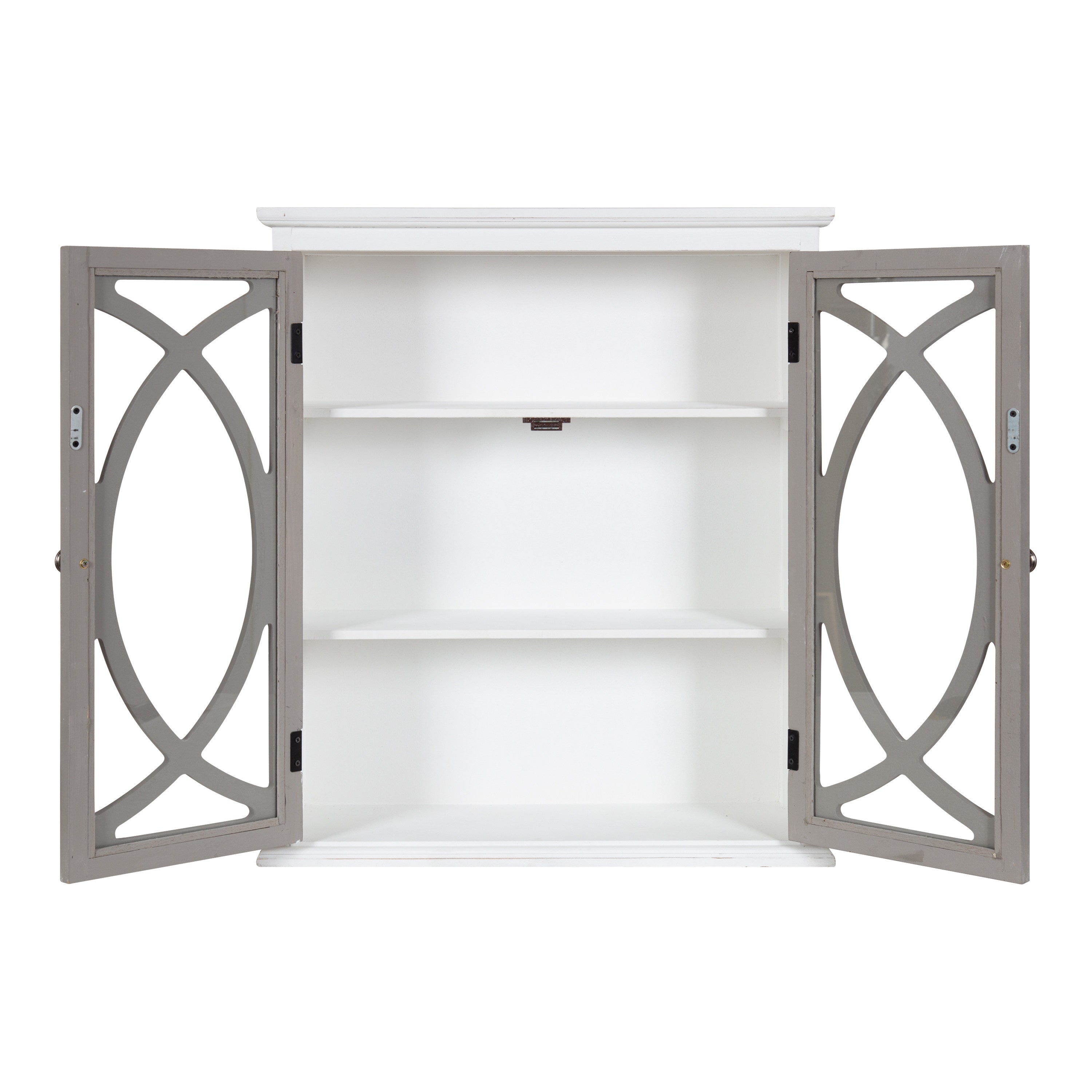 Cabinet 24x8x28 White Gray 4
