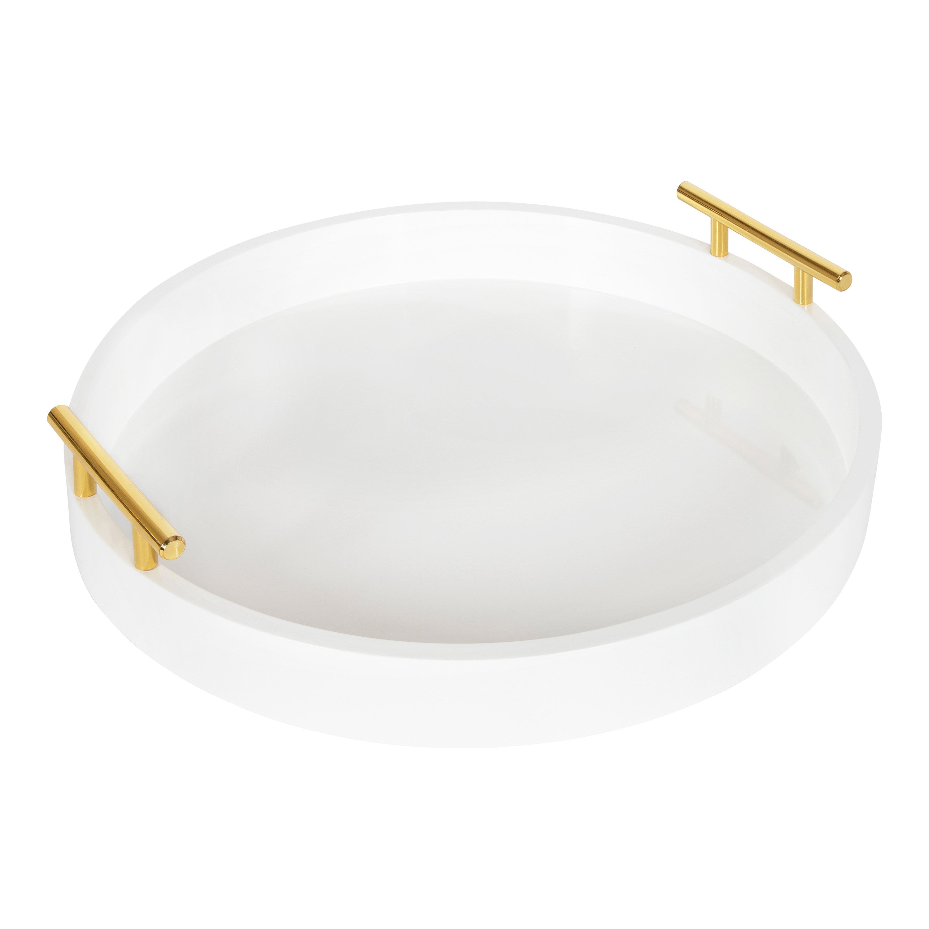 Single Tray White 15.5" Diameter 3