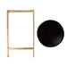 Tea Table Gold Black 14x14x26 3