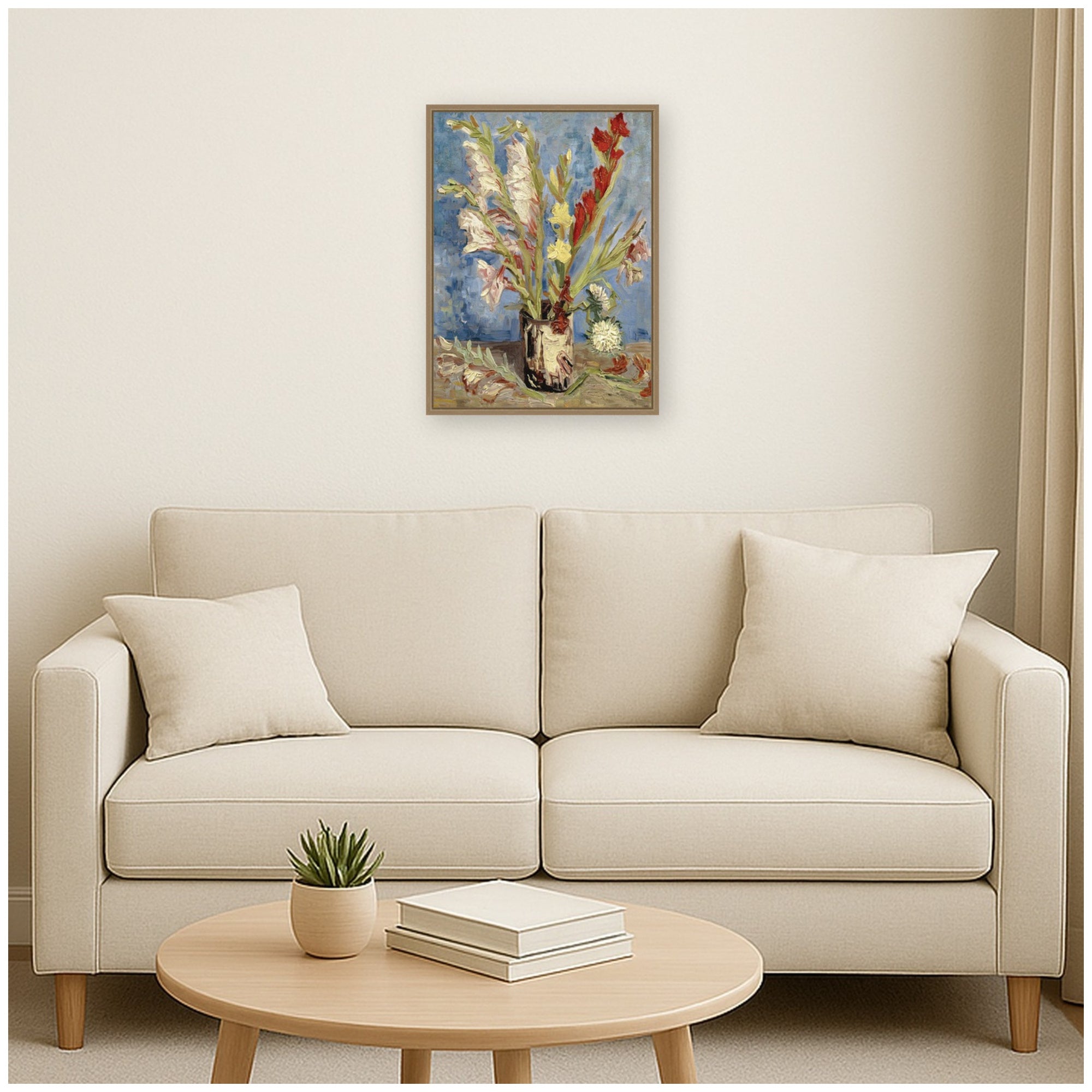 Framed Canvas 18x24 Sylvie Dark Gold 6