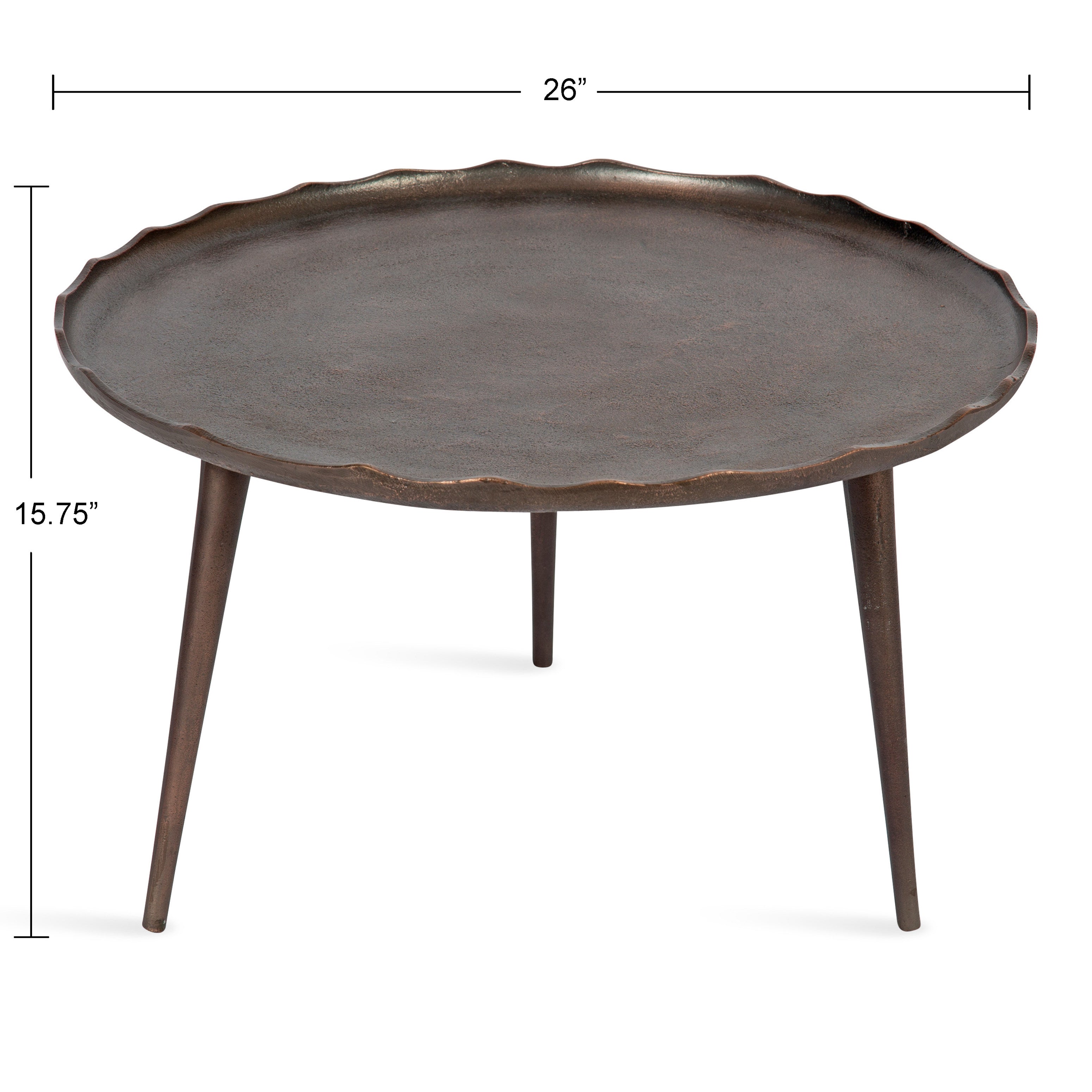Coffee Table 26x26x16 Bronze 2