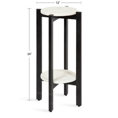Tea Table Black 12x12x24 2
