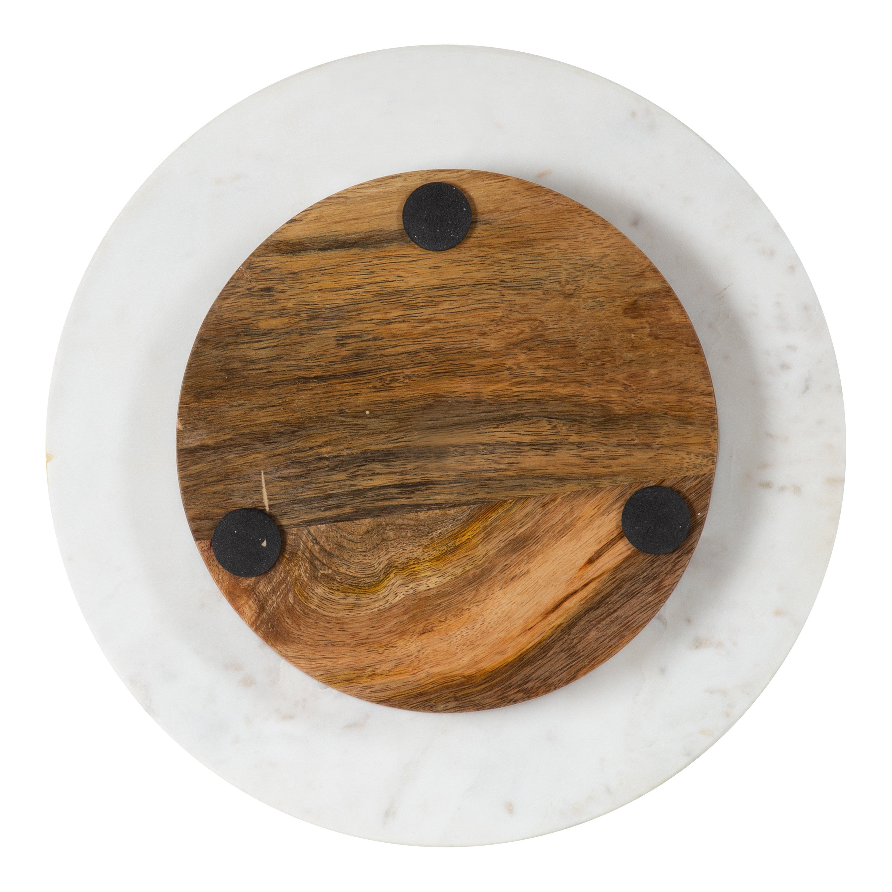 Serving Tray White Natural 12x12x15 5