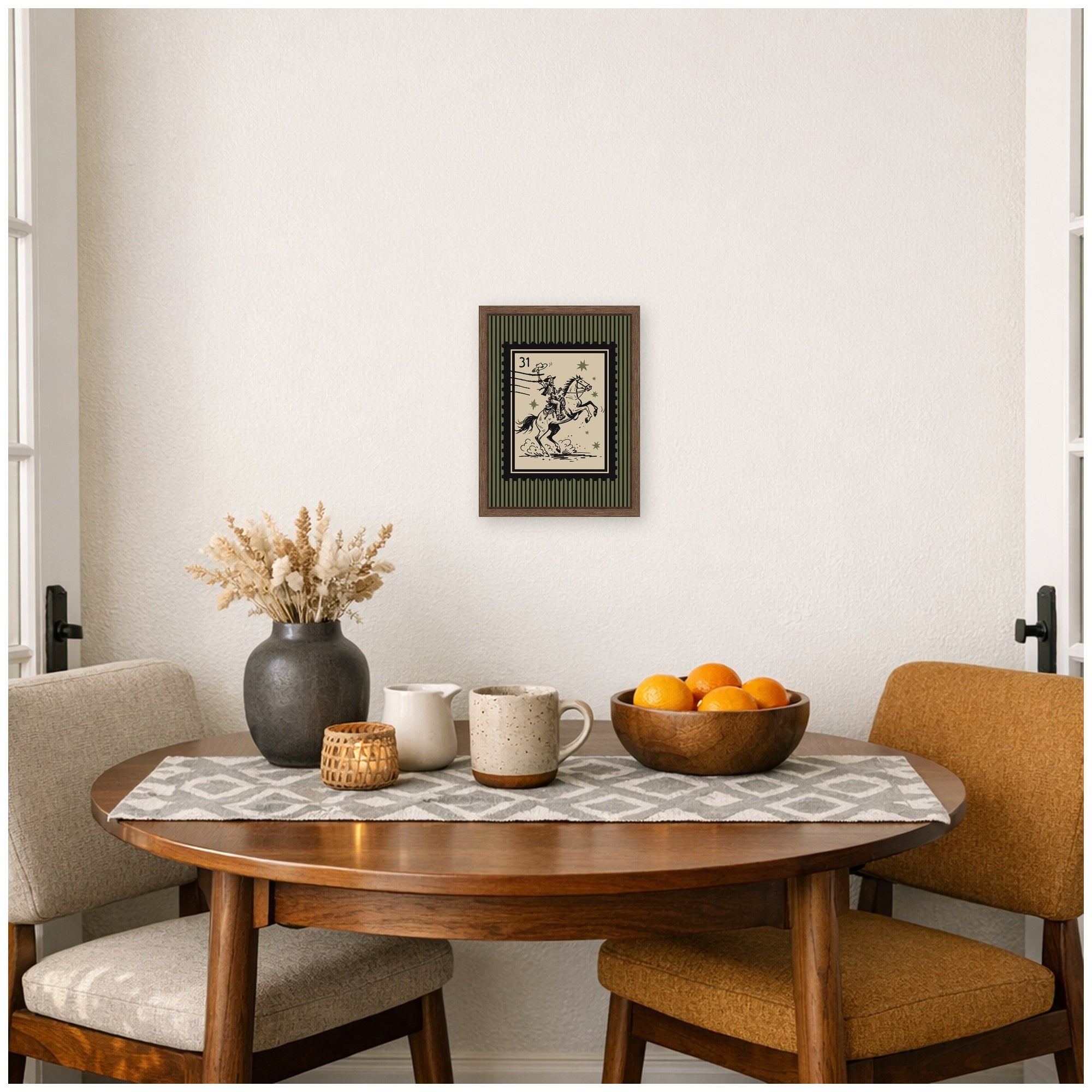 Framed Canvas 10x13 Sylvie Walnut 5