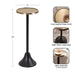 Drink Table Gold Black 9x9x23 2