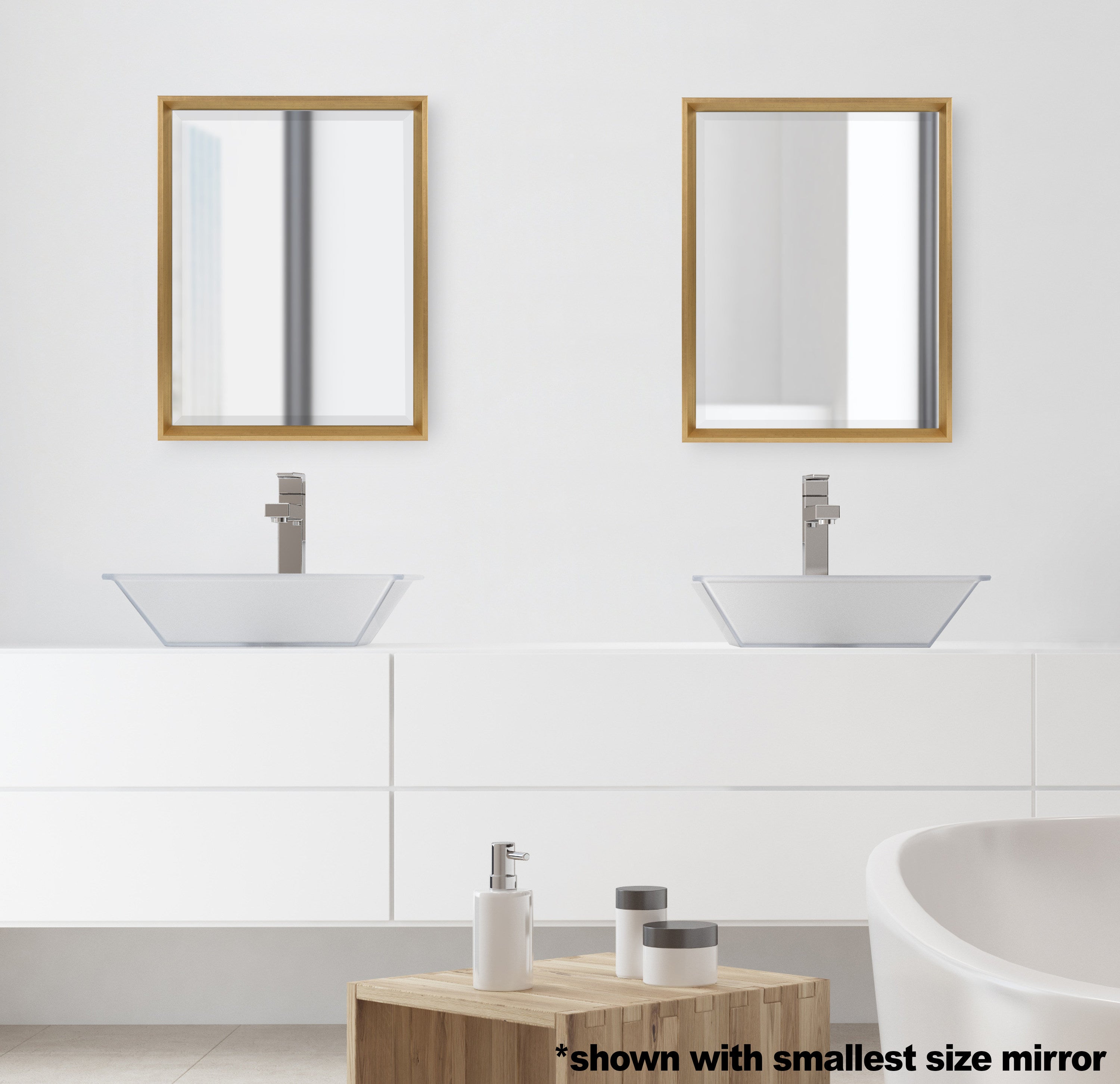 Decorative Wall Mirror Gold 25.5x37.5 6