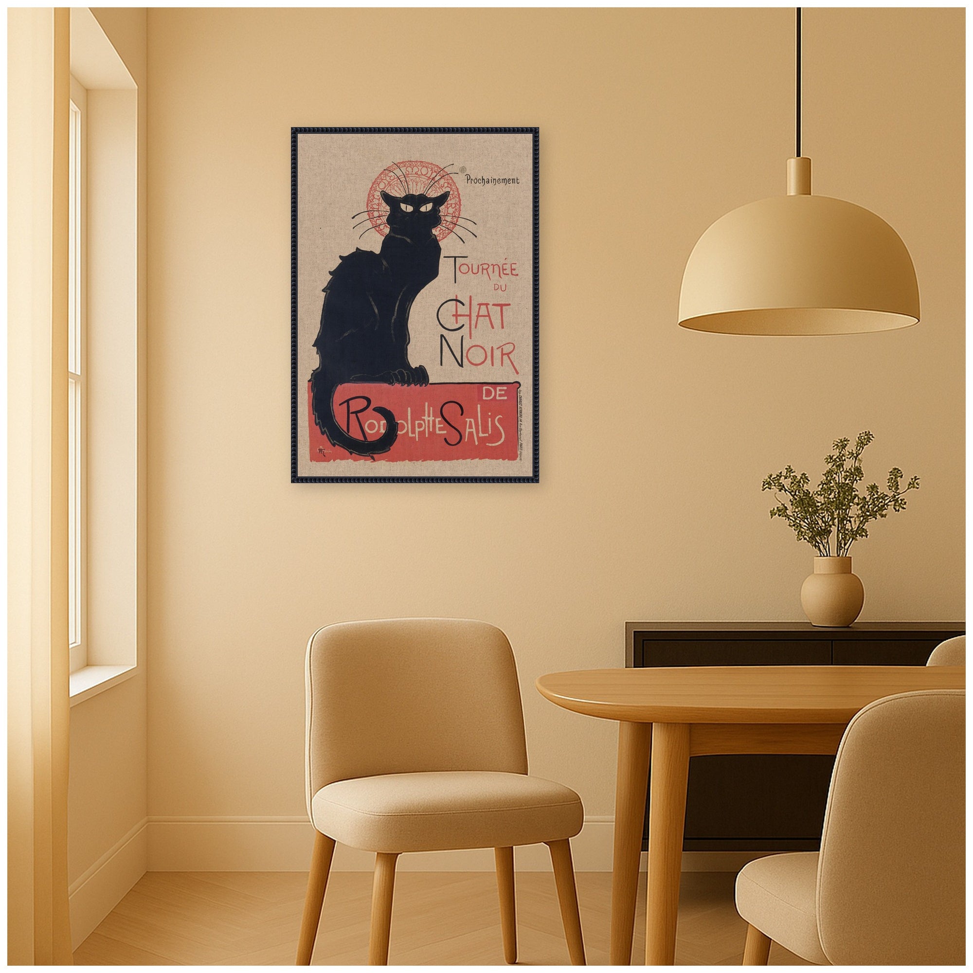 Framed Canvas 23x33 Sylvie Beaded Black 6