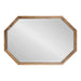 Octagon Mirror Rustic Brown 24x36 2