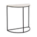 Console Table White Black 28x14x30 1