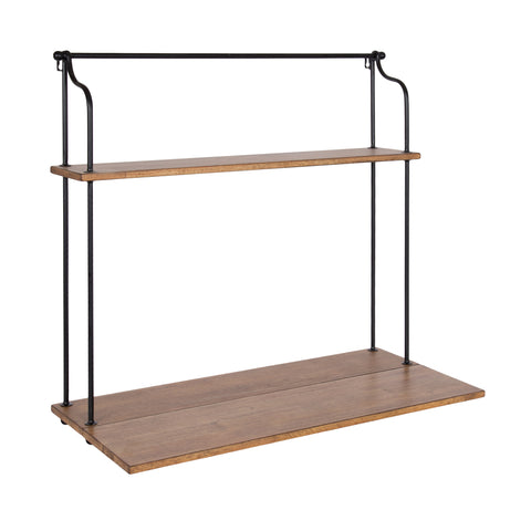 Walters Wood and Metal Folding Floating Desk