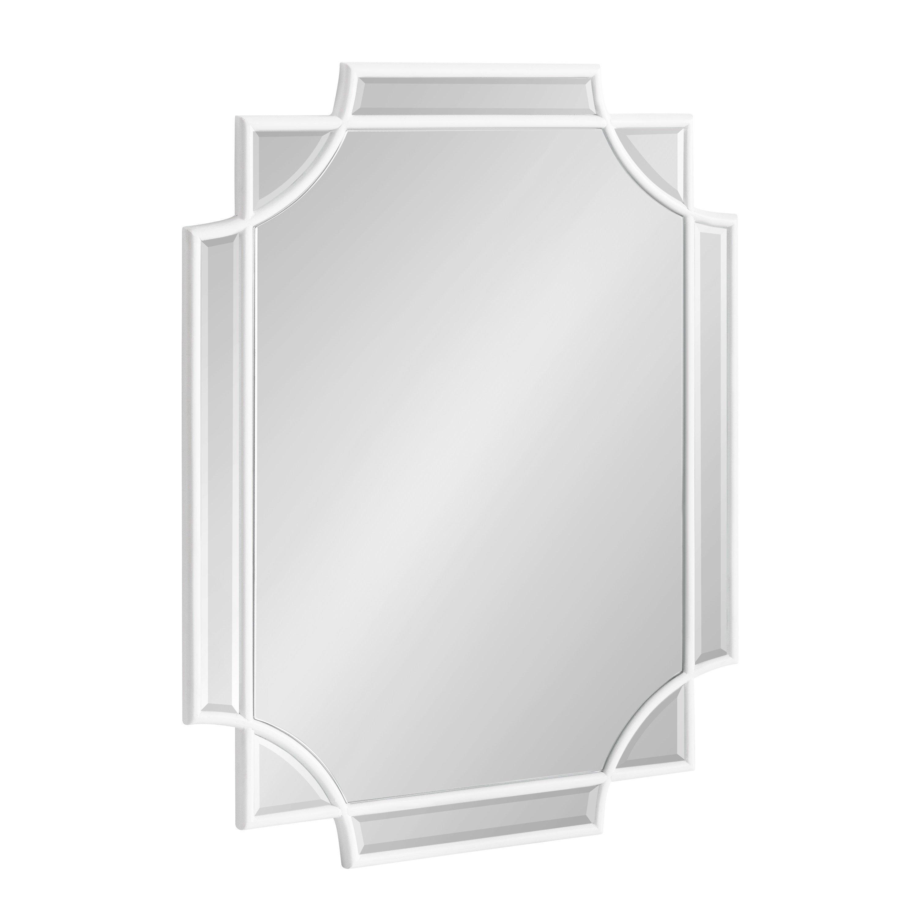 Scallop Mirror 18x24 White 1