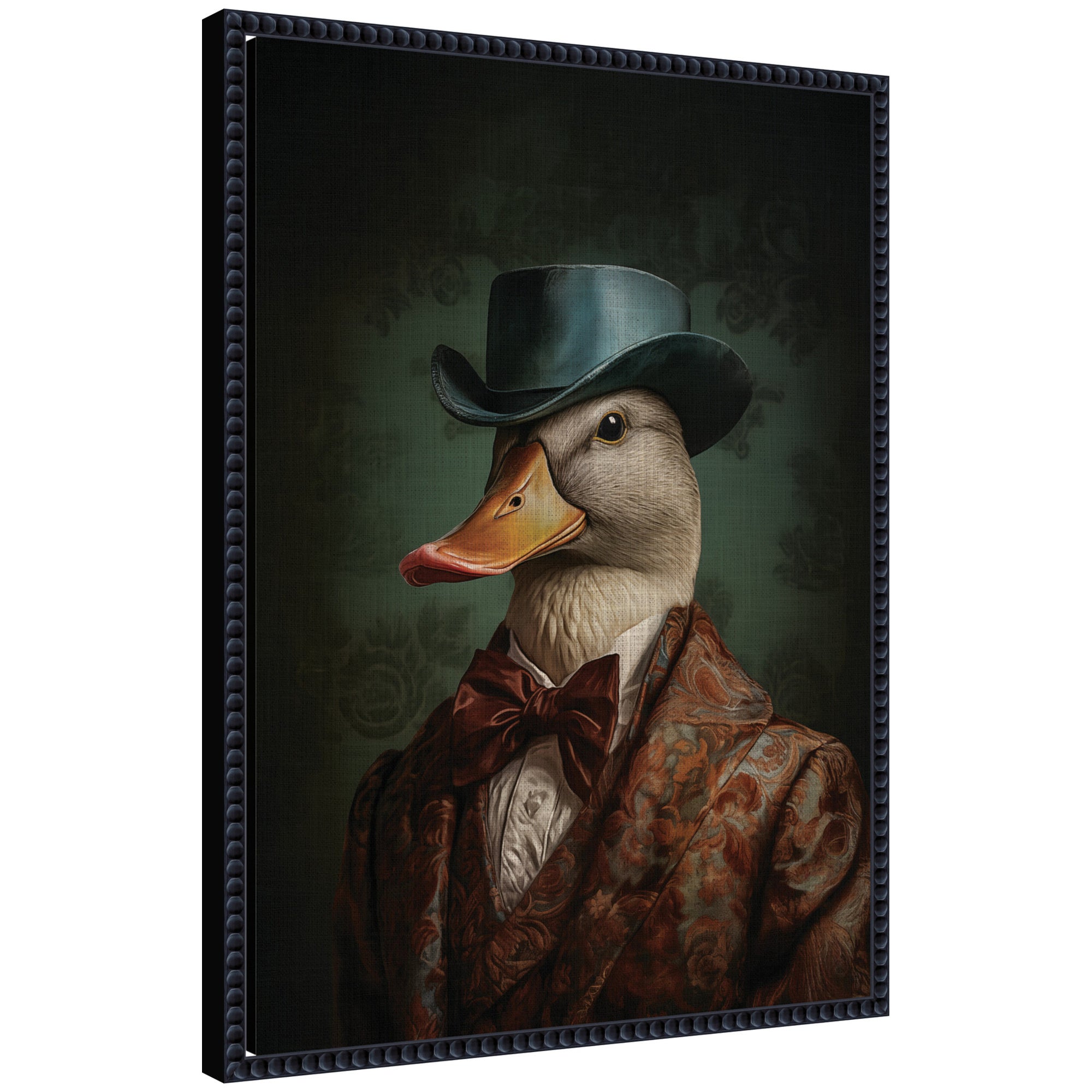 Framed Canvas 18x24 Sylvie Beaded Black 1