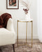 Side Table White Gold 15x15x24 6
