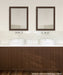 Rectangle Mirror Walnut Brown 27x39 5
