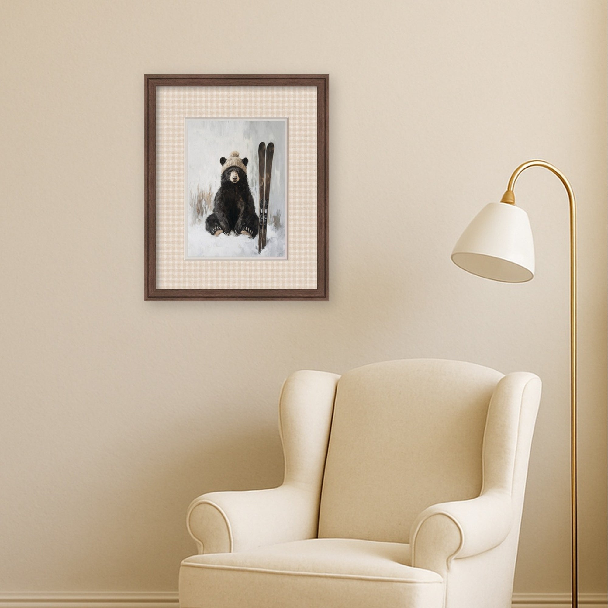 Framed Art Florence Medium Brown 18x22 6