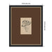 Framed Art 18x22 Brown Matted to 6x9 Belmont Black 2