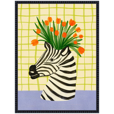 Framed Canvas Sylvie Beaded Black 18x24 2