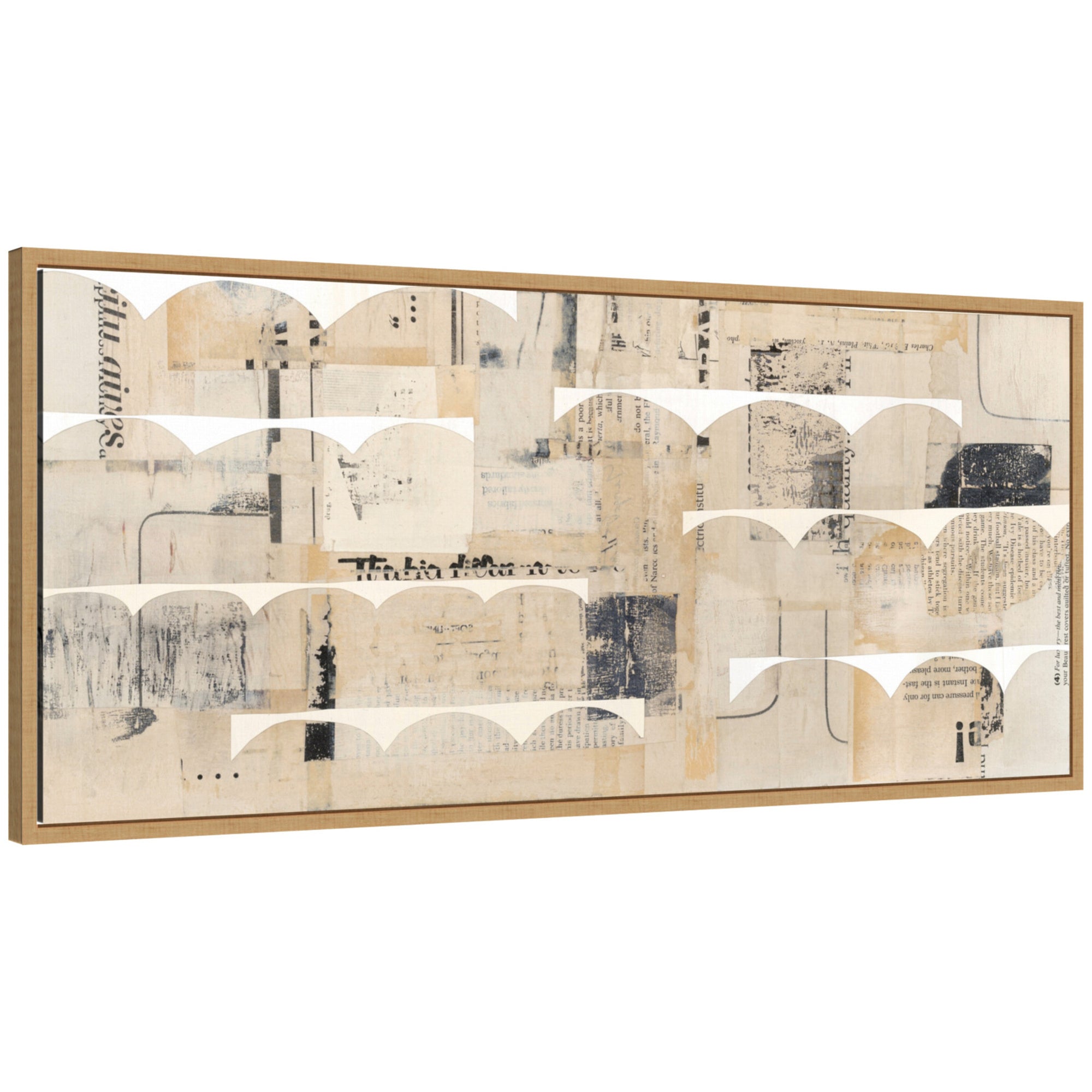 Revolved Half Moon Panel by Felicia Dadak Framed Canvas Wall Art Print